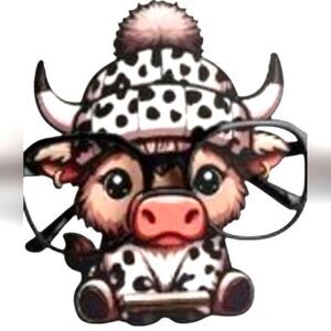 Cow Glasses Holder wood Cutout